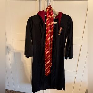 Harry Potter Gryffindor Black Robe and tie. Children’s size
